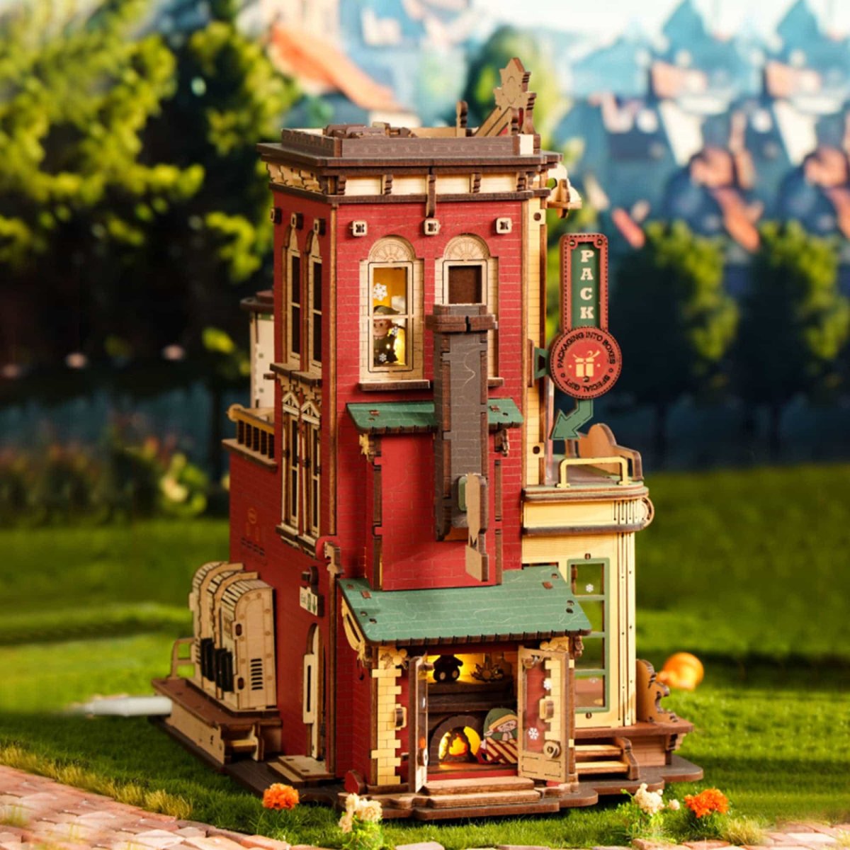 Usine de Cadeaux de Noël – Boîte à musique en bois 3D à monter soi-même – Image 6