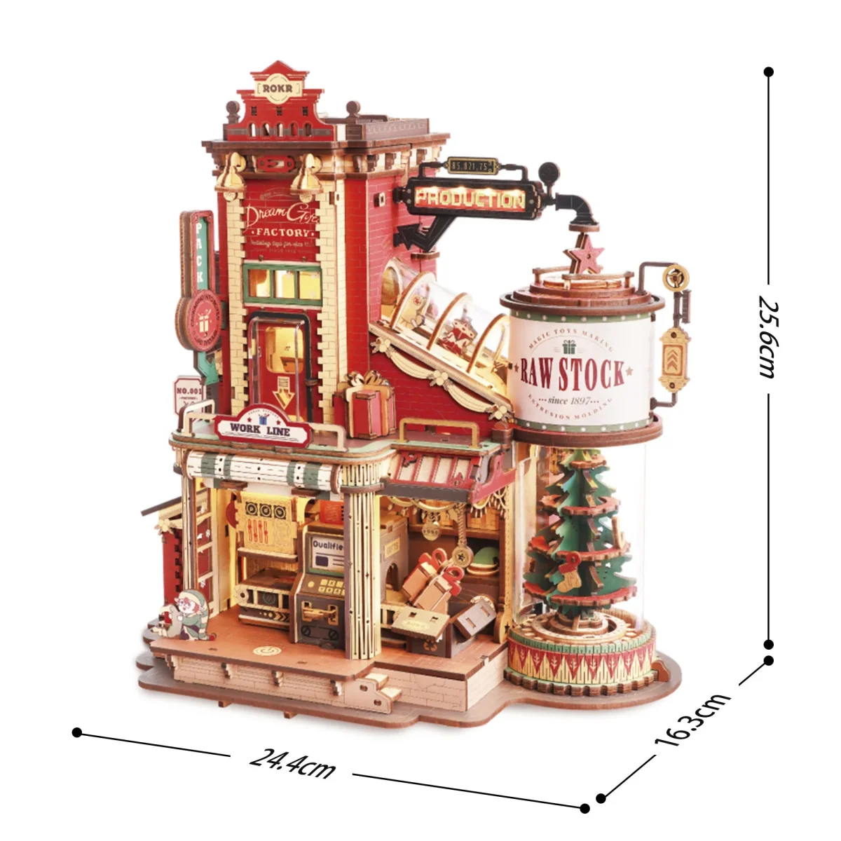 Usine de Cadeaux de Noël – Boîte à musique en bois 3D à monter soi-même – Image 9
