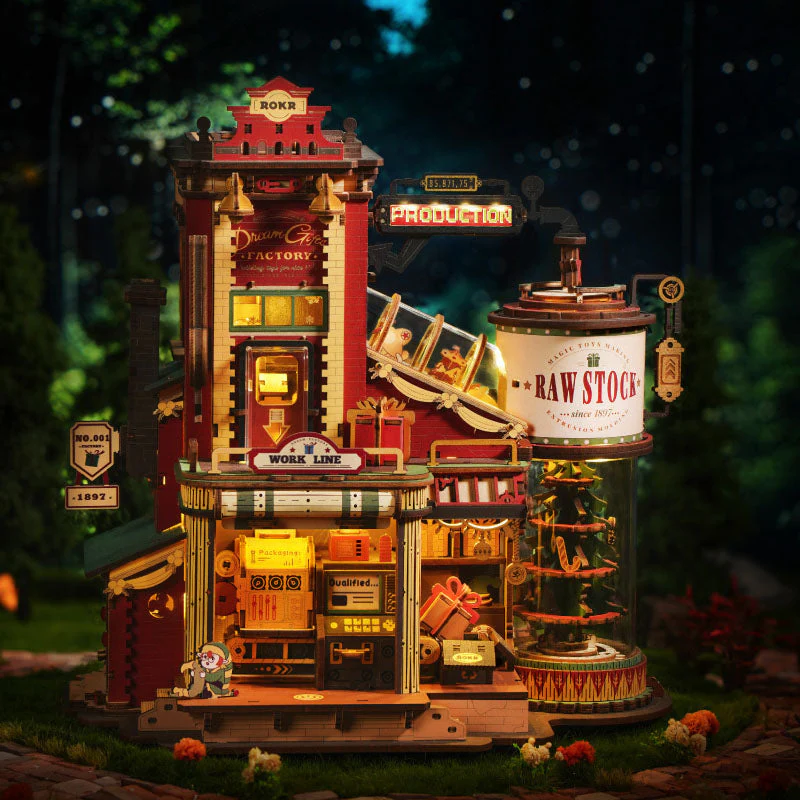 Usine de Cadeaux de Noël – Boîte à musique en bois 3D à monter soi-même – Image 7